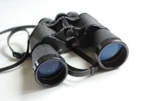 binoculars, old, antique